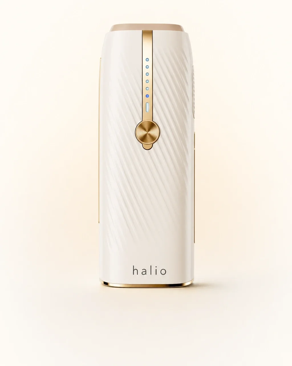 Halio InfinityGlow Advanced IPL Sapphire Cooling Hair Removal Device, stacked caps triad rule product caption