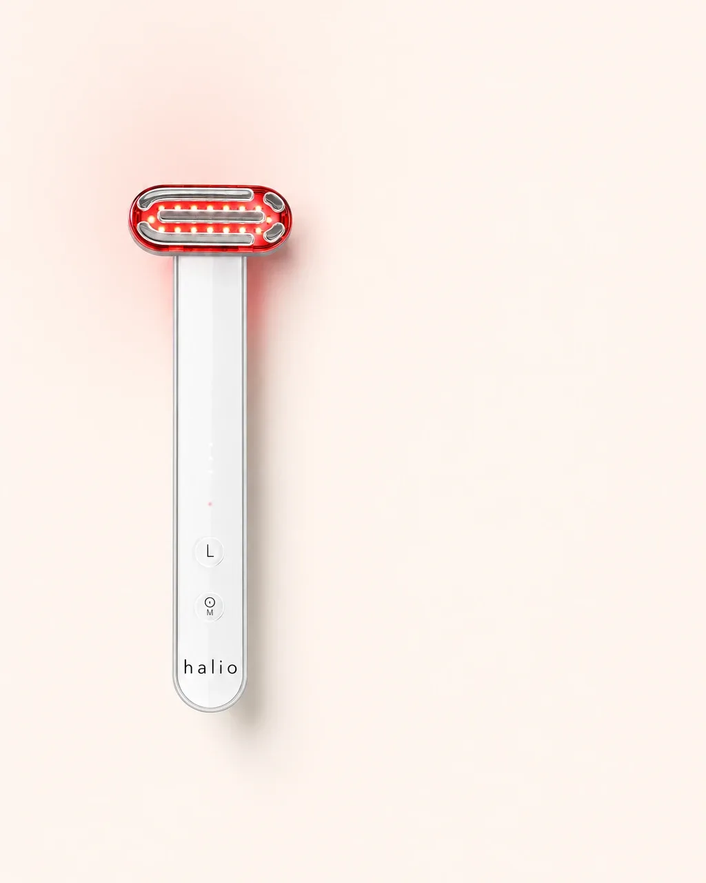 Halio Red Light Therapy Device, hub and spoke offer diagram badge captions