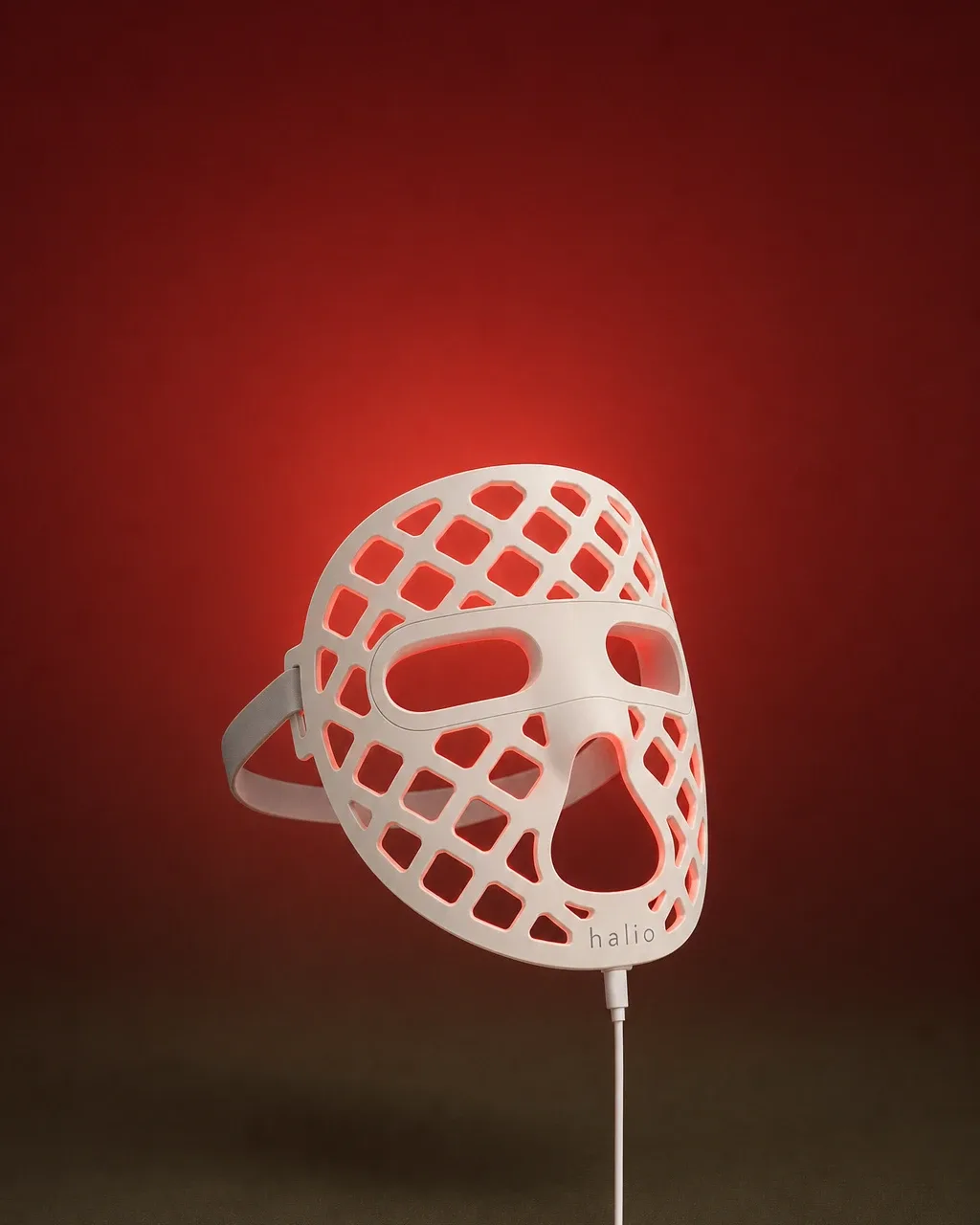 Halio PureGlow Ultralite Silicone LED Face Mask, warm radial field two weight name floating devic